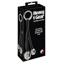 You2Toys Heavy Gear - heregyűrű anál súllyal (fekete)