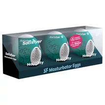 Satisfyer Egg Naughty - tojás maszturbátor szett (3 db)