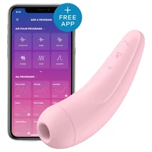 Satisfyer Curvy 2+ - App-vezérelt léghullámos csiklóizgató (pink)
