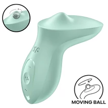 Satisfyer Exciterrr - forgó gyöngyös csikló vibrátor (zöld)