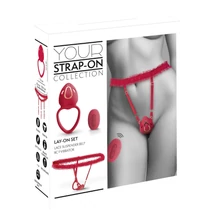 You2Toys - viselhető vibrációs csiklóizgató (piros)