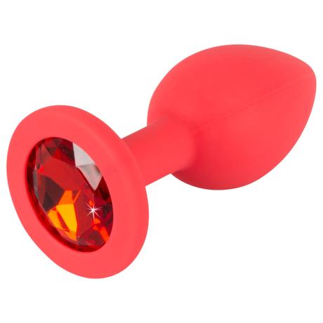 Colorful JOY - szilikon anál dildó - kicsi (piros)