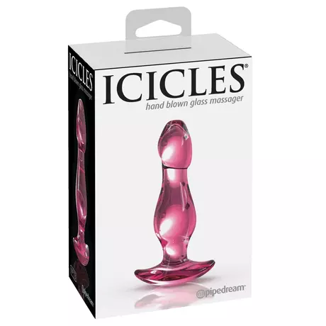 Icicles No. 73 - péniszes anál dildó (pink)