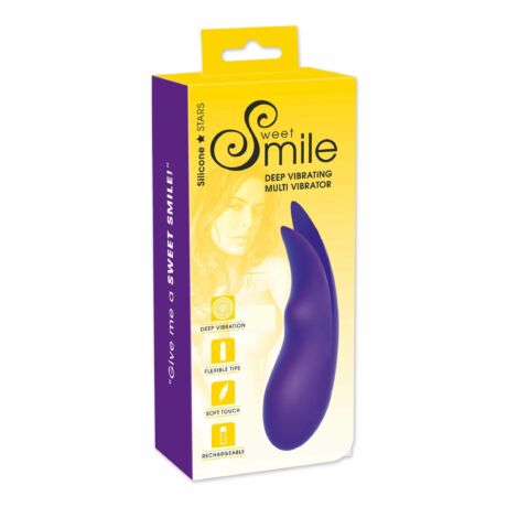 SMILE Multi - akkus, extra erős csiklóvibrátor (lila)