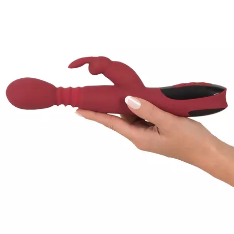 You2Toys Massager - lökő-forgó, melegítős G-pont vibrátor (piros)