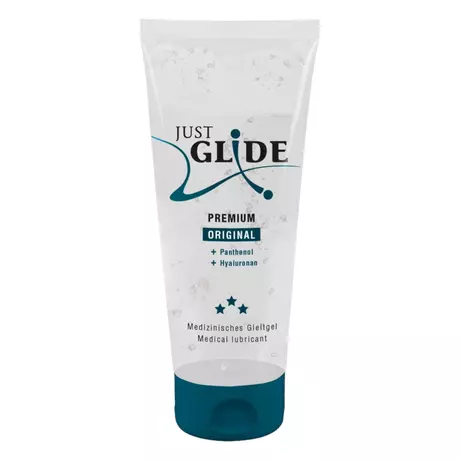 Just Glide Premium Original - vegán, vízbázisú síkosító (200ml)