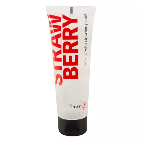 Just Play - vízbázisú, vegán síkosító - eper (80ml)