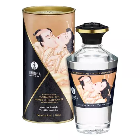 Shunga - melegítő masszázsolaj - vanília (100ml)