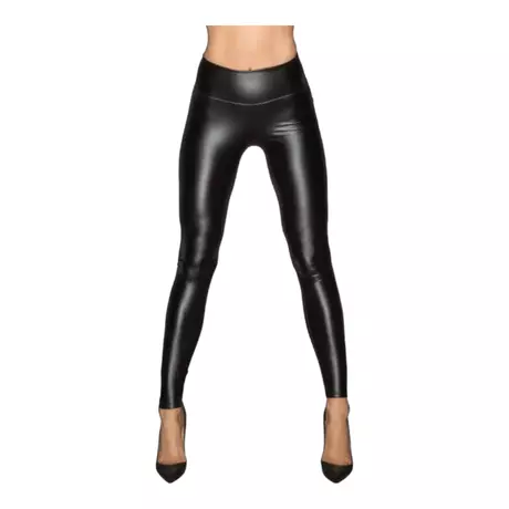 Noir - hosszú, fényes leggings (fekete)