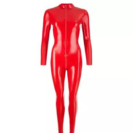 LATEX - hosszúujjú női overall (piros)