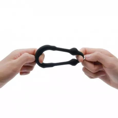 Dorcel Stronger Ring - fém betétes péniszgyűrű (fekete)