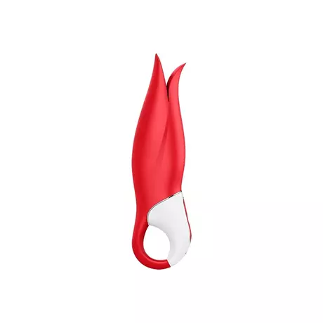 Satisfyer Power Flower - akkus, vízálló vibrátor (piros)