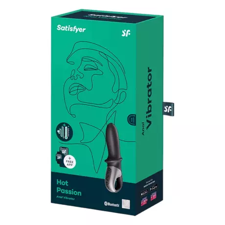 Satisfyer Hot Passion - okos melegítő análvibrátor (fekete)