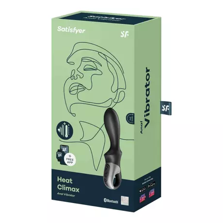 Satisfyer Heat Climax - okos, melegítő análvibrátor (fekete)