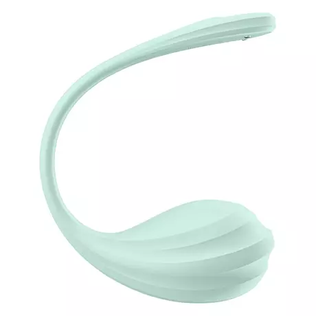 Satisfyer Smooth Petal - okos vibrációs tojás (zöld)