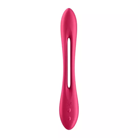 Satisfyer Elastic Joy - akkus, flexibilis párvibrátor (piros)