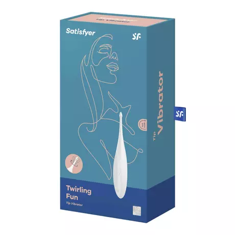 Satisfyer Twirling Fun - akkus, vízálló csiklóvibrátor (fehér)