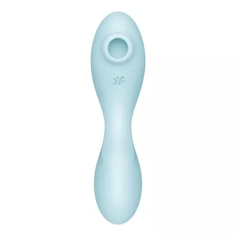 Satisfyer Curvy Trinity 5+ - okos léghullámos 2in1 vibrátor (kék)