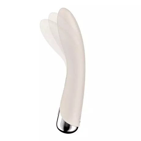 Satisfyer Spinning Vibe 1 - forgó fejes G-pont vibrátor (bézs)