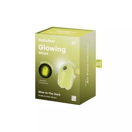 Satisfyer Glowing Ghost - világító léghullámos csiklóizgató (sárga)