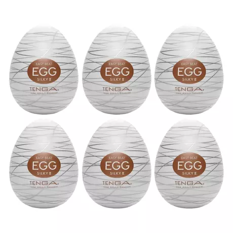 TENGA Egg Silky II - maszturbációs tojás (6db)