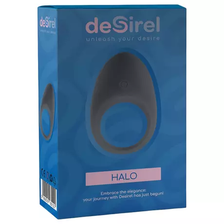Desirel Halo - okos, vibrációs péniszgyűrű (fekete)