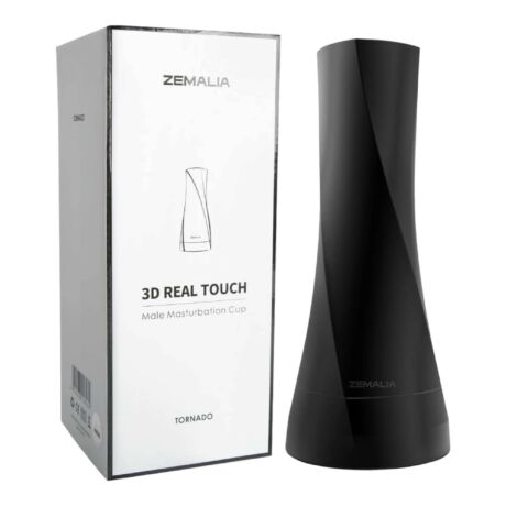 Zemalia 3D Real Touch - élethű műpunci tokban (fekete-natúr)