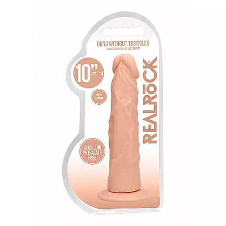 RealRock Dong 10 - élethű dildó (25cm) - natúr