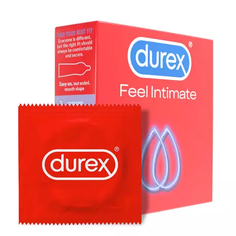 Durex Feel Intimate - vékonyfalú óvszer (3db)