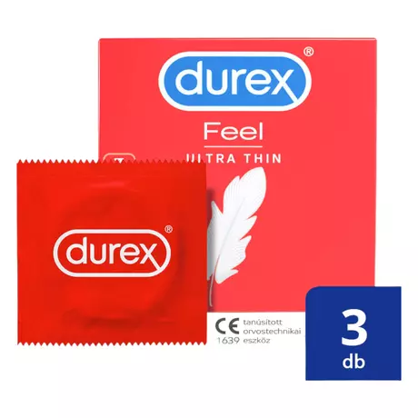 Durex Feel Ultra Thin - ultra élethű óvszer (3db)