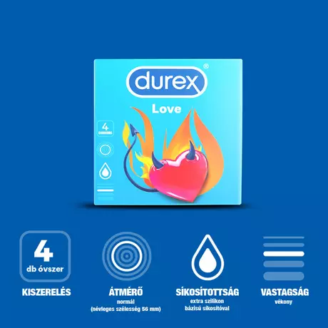 Durex óvszer Love - Easy-on óvszer (4db)