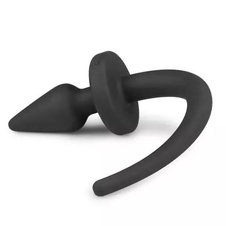 Easytoys Dog Tail - anál dildó (fekete)