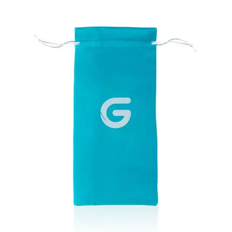 Gildo Glass No. 5 - spirális üveg dildó (áttetsző-kék)
