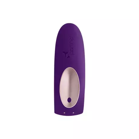 Satisfyer Double Plus Remote - rádiós, akkus párvibrátor (lila)