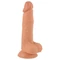 Mr. Rude - tapadókorongos élethű dildó - 19cm (natúr)