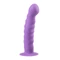 Easytoys - hullámos, tapadókorongos dildó (lila)