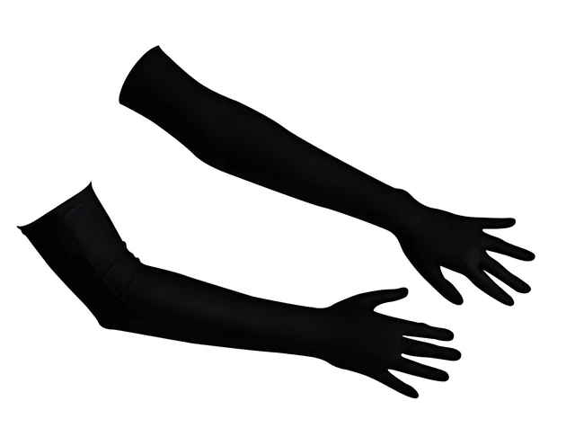 Cottelli - Szatén kesztyű - fekete (S-L)