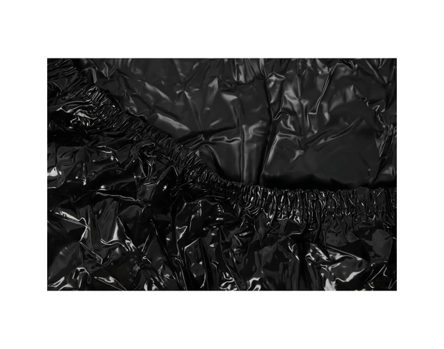 Lakk lepedő - gumis - 220x220cm (fekete)