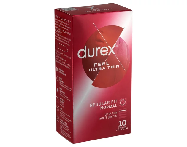 Durex Feel Ultra Thin - ultra élethű óvszer (10db)