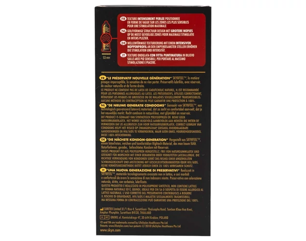 Manix SKYN Intense - latexmentes, gyöngyös óvszer (10db)