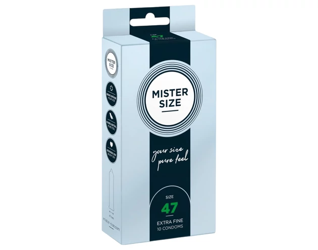 Mister Size vékony óvszer - 47mm (10db)