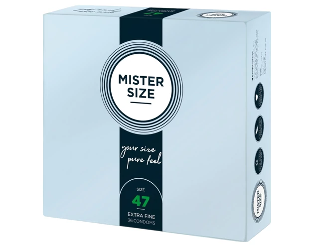 Mister Size vékony óvszer - 47mm (36db)
