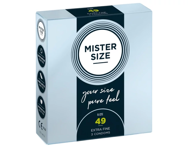Mister Size vékony óvszer - 49mm (3db)