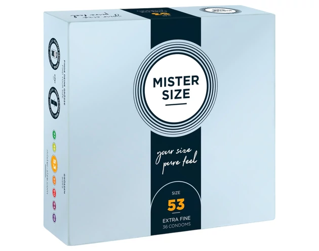 Mister Size vékony óvszer - 53mm (36db)