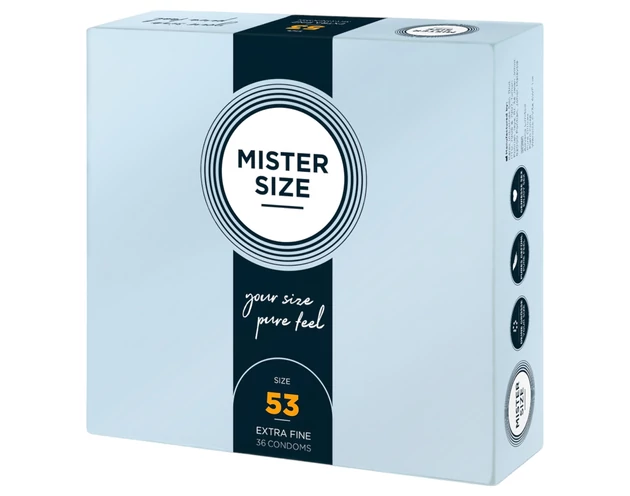Mister Size vékony óvszer - 53mm (36db)