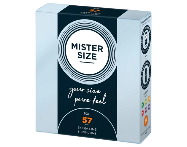 Mister Size vékony óvszer - 57mm (3db)