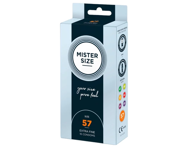 Mister Size vékony óvszer - 57mm (10db)