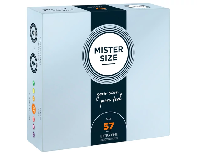 Mister Size vékony óvszer - 57mm (36db)