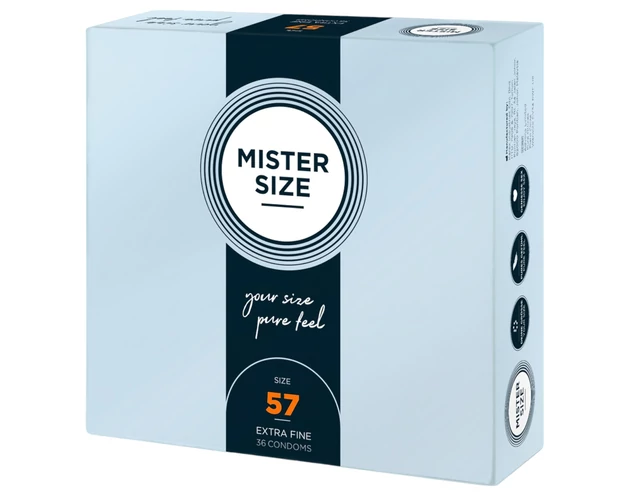 Mister Size vékony óvszer - 57mm (36db)