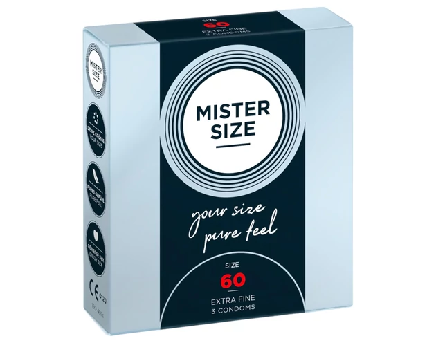 Mister Size vékony óvszer - 60mm (3db)